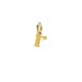 open r charm, gold dipped