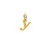 open y charm, gold dipped