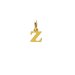 open z charm, gold dipped