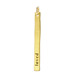 "loved" stick charm, gold dipped