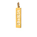 "karma" word charm, gold dipped