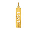 "love" word charm, gold dipped