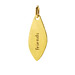 "friends" petal charm, gold dipped
