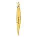 "dream" pointe charm, gold dipped