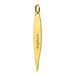 "explore" pointe charm, gold dipped