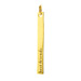 "best friends" stick charm, gold dipped