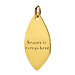 "beauty is everywhere" petal charm, gold dipped