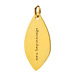 "new beginnings" petal charm, gold dipped