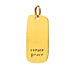 "create peace" charm, gold dipped