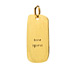 "free spirit" charm, gold dipped