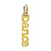 dance charm, gold dipped