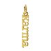 karma charm, gold dipped