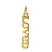 loved charm, gold dipped