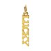 lucky charm, gold dipped