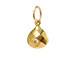 april birthstone charm, gold dipped
