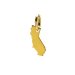 california charm, gold dipped