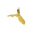 florida charm, gold dipped