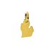 michigan charm, gold dipped
