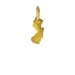 new jersey charm, gold dipped