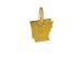 arkansas charm, gold dipped