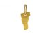 vermont charm, gold dipped