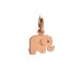 elephant charm, rose gold