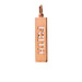 "faith" word charm, rose gold dipped