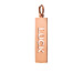 "luck" word charm, rose gold dipped