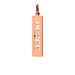"peace" word charm, rose gold dipped