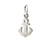 smooth anchor charm, sterling silver