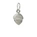 acorn charm, sterling silver