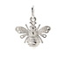 bee charm, sterling silver