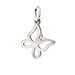 sweet butterfly charm, sterling silver
