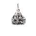 happy buddha charm, sterling silver