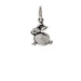 bunny charm, sterling silver