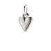 kind heart charm, sterling silver