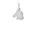 horse charm, sterling silver
