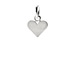 perfect heart charm, sterling silver
