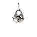 lock charm, sterling silver
