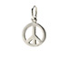 peace charm, sterling silver