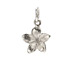 sterling silver plumeria charm