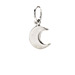 moon charm, sterling silver