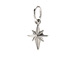 north star charm, sterling silver