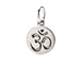 om charm, sterling silver