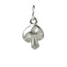 mushroom charm, sterling silver