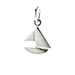 sailboat charm, sterling silver