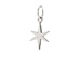 bright star charm, sterling silver