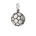soccer ball charm, sterling silver