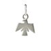 thunderbird charm, sterling silver