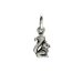 squirrel charm, sterling silver